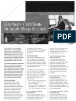 Brochure - Grad Cert in Adult Sleep Science PDF