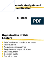 Requirements Analysis and Specification - L3