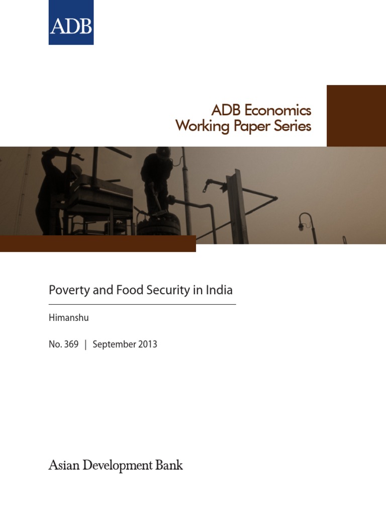 Poverty and Food Security in India | PDF | Asian Development Bank | Poverty