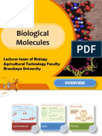 Biological Molecules: Lecturer Team of Biology Agricultural Technology Faculty Brawijaya University