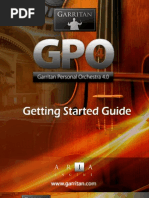Download Personal Orchestra Getting Started Guide by Garritan SN18015411 doc pdf