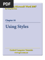 Download Learning Microsoft Word 2007 - Styles by Guided Computer Tutorials SN18016103 doc pdf