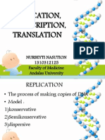 Protein Biosynthesis & Replication