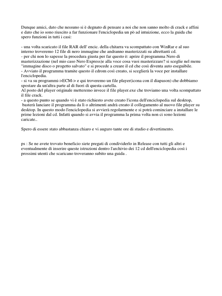 Crack Per Enciclopedia Didattica Della Chitarra
