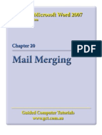 Learning Microsoft Word 2007 - Mail Merge