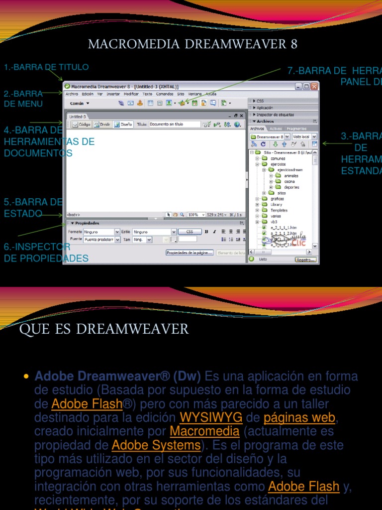 Macromedia Dreamweaver 8: 7.-Barra De Herramientas O Panel De Objetos ...