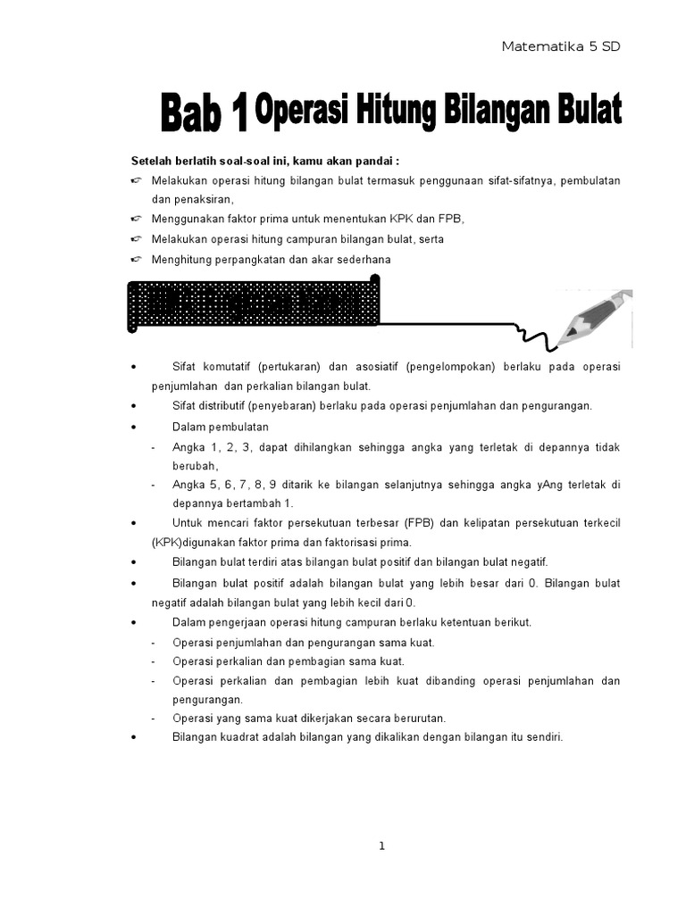 Matematika Kelas 5 Sd