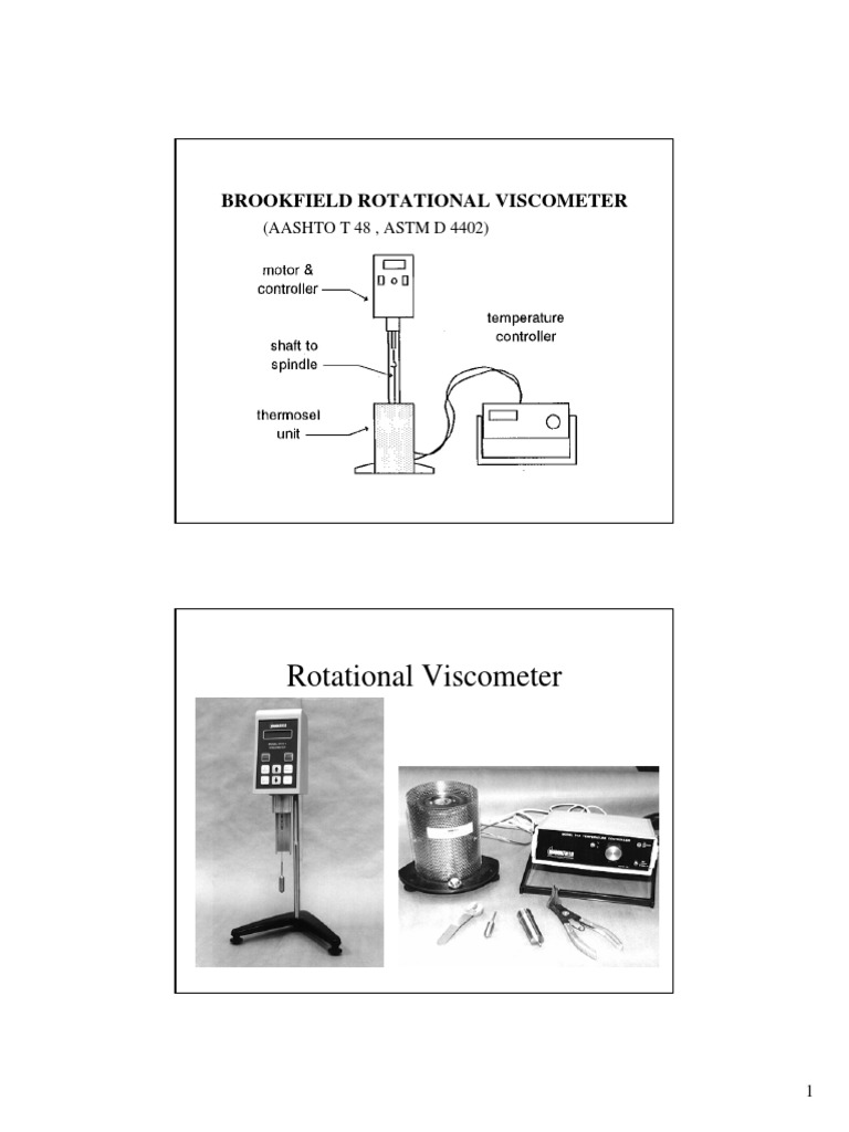 Brookfield Rotational Viscometer Guide | PDF | Science & Mathematics