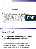 Supply and Elasticity
