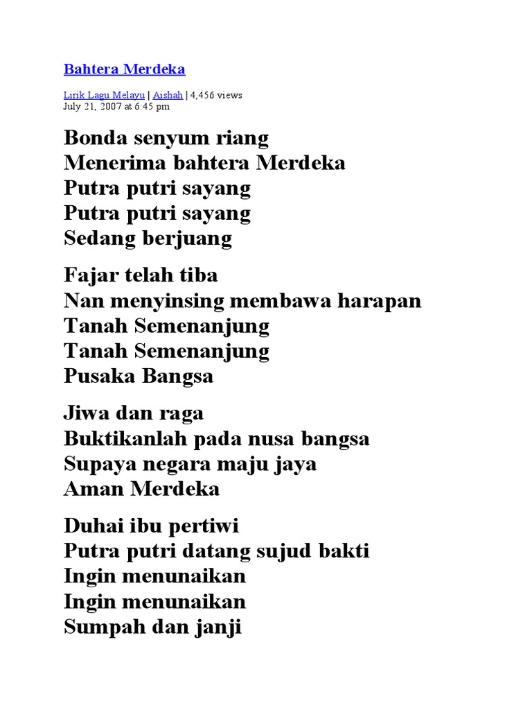 Bahtera Merdeka | PDF