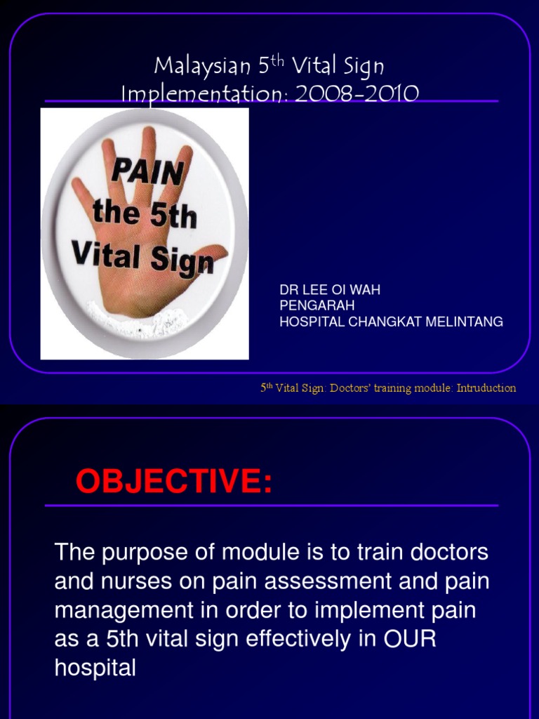 Implementing Pain as the 5th Vital Sign | PDF | Pain | Pain Management