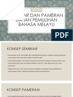 Seminar Dan Pameran Bahan Pemulihan Bahasa Melayu