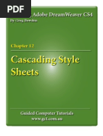 Download Learning Adobe DreamWeaver CS4 - CSS Styles by Guided Computer Tutorials SN18019552 doc pdf