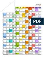 2014 Calendar Landscape in Color Letter