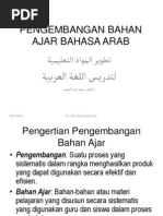 Pengembangan Bahan Ajar Bahasa Arab