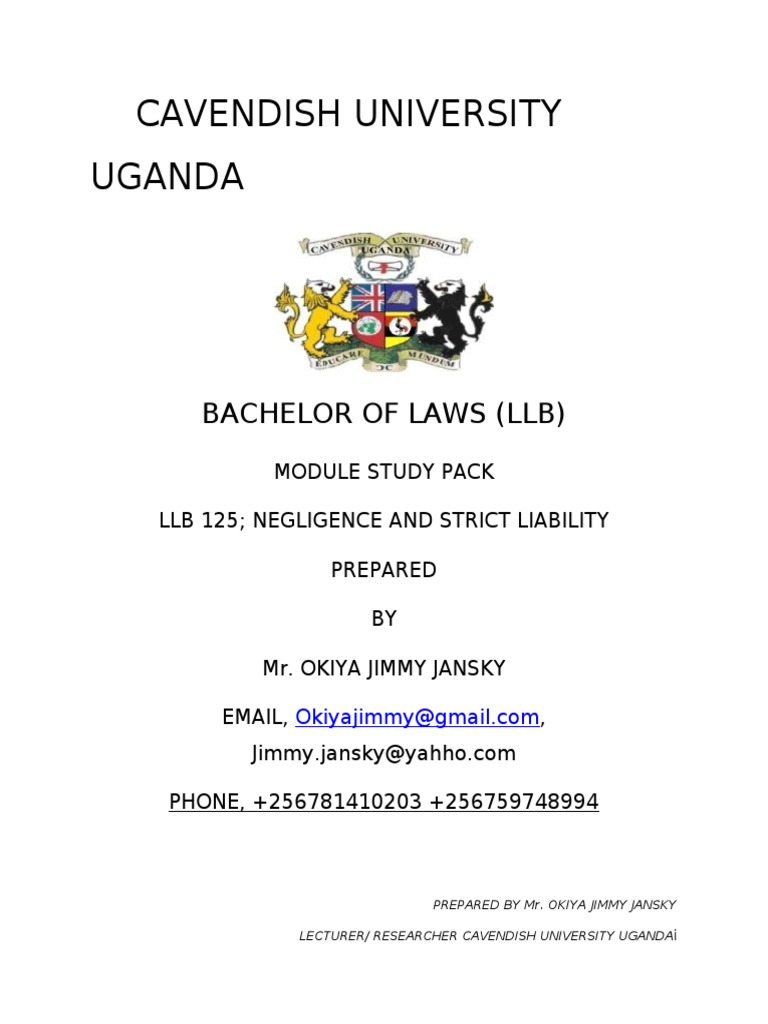 Negligence Law by Okiya | Duty Of Care | Negligence