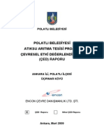 Polatli Atiksu Aritma Tes 304 S 304 Ed Raporu PDF