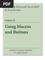 Download Learning Microsoft Excel 2007 - Macros  Buttons by Guided Computer Tutorials SN18022809 doc pdf