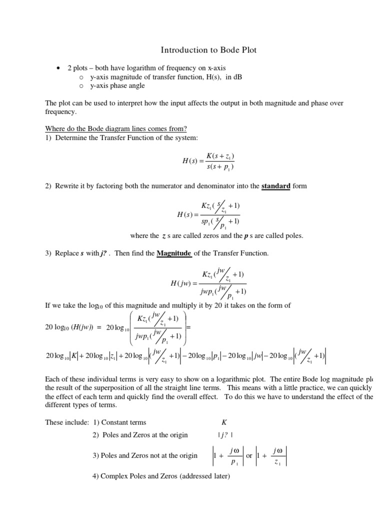 Introduction to Bode Plot | Mathematical Analysis | Physics & Mathematics