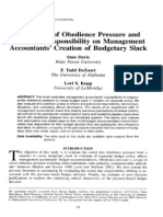 The Effect of Obedience Pressure and Percieved Responsibility On Management Accountants' Creat PDF