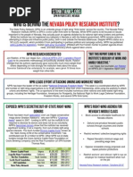 NV - Who Is Behind The Nevada Policy Research Institute