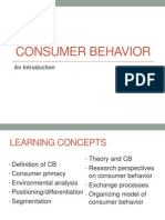 Inroduction To Consumer Behavior