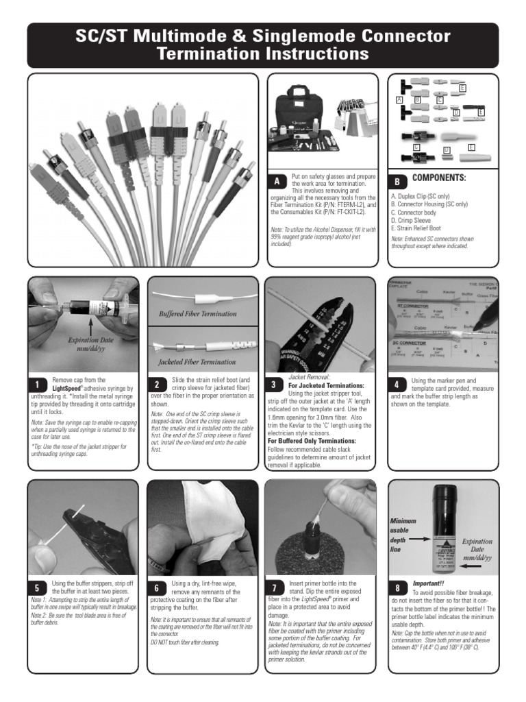 Fi - SCST Multimode Singlemode Connector - II PDF | PDF | Optical Fiber ...