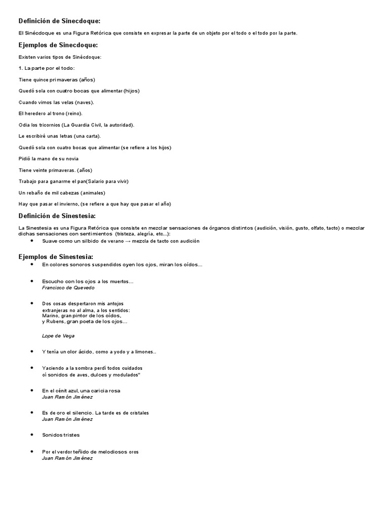 Definición de Sinecdoque | PDF | Vejez