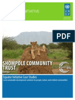 Case Studies UNDP: SHOMPOLE COMMUNITY TRUST, Kenya