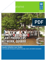 Case Studies UNDP: WOMEN'S MEDICINAL PLANT PRODUCERS NETWORK QUIBDO, Colombia