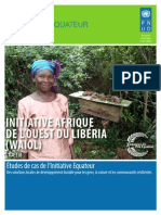 Études de cas de l’Initiative Equateur: INITIATIVE AFRIQUE 
DE L’OUEST DU LIBÉRIA 
(WAIOL), Libéria