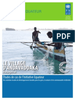 Études de cas de l’Initiative Equateur: LE VILLAGE 
D’ANDAVADOAKA, Madagascar