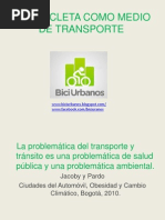 La Bicicleta Como Medio de Transporte Powerpoint
