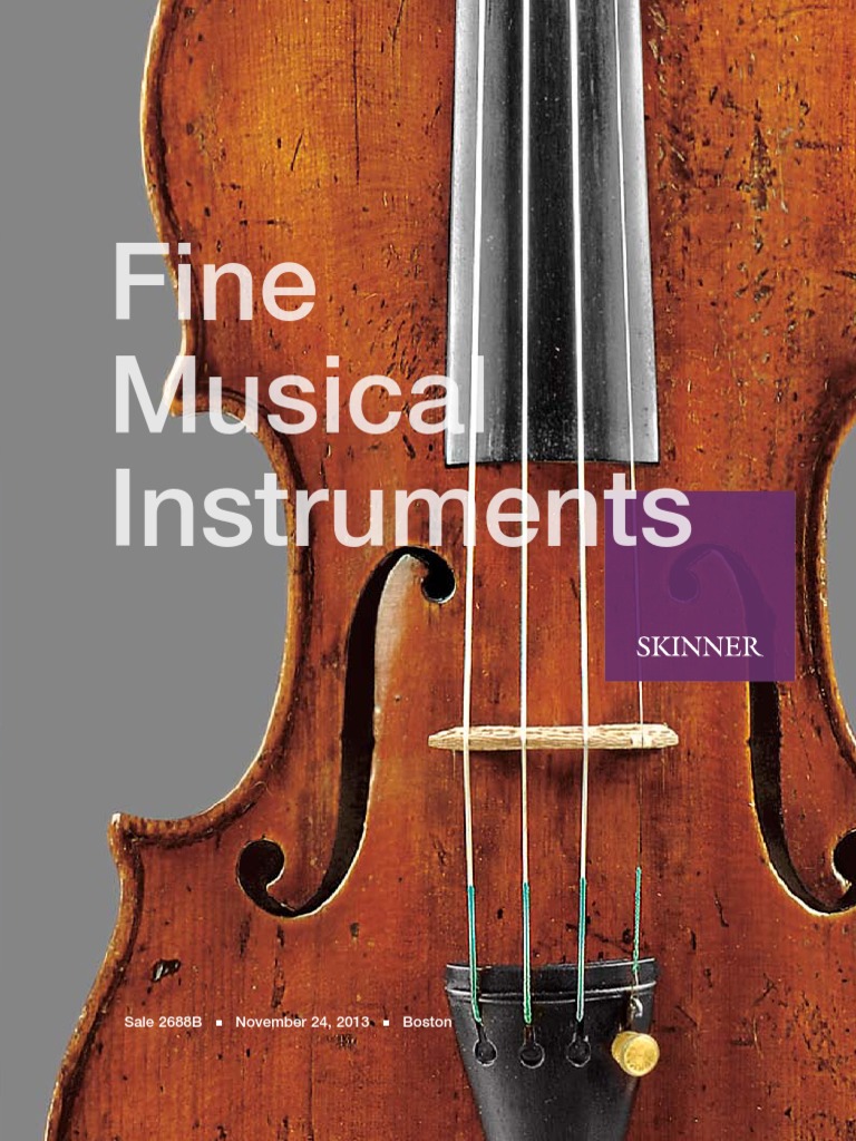 Fine Musical Instruments - Skinner Auction 2688B | PDF | Cello | Guitars