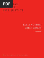 Early Voting: What Works