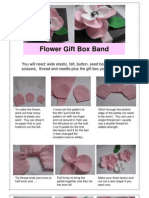 Flower Gift Box Band Tutorial