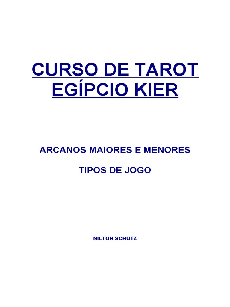 Curso de Tarot Egípcio: Arcanos e Práticas | PDF | Tarô | Astrologia