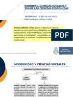 G. Modernidad y Cs. Sociales. Unidad 1. Ciencias Sociales