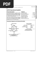 LM725 Operational Amplifier: General Description Features