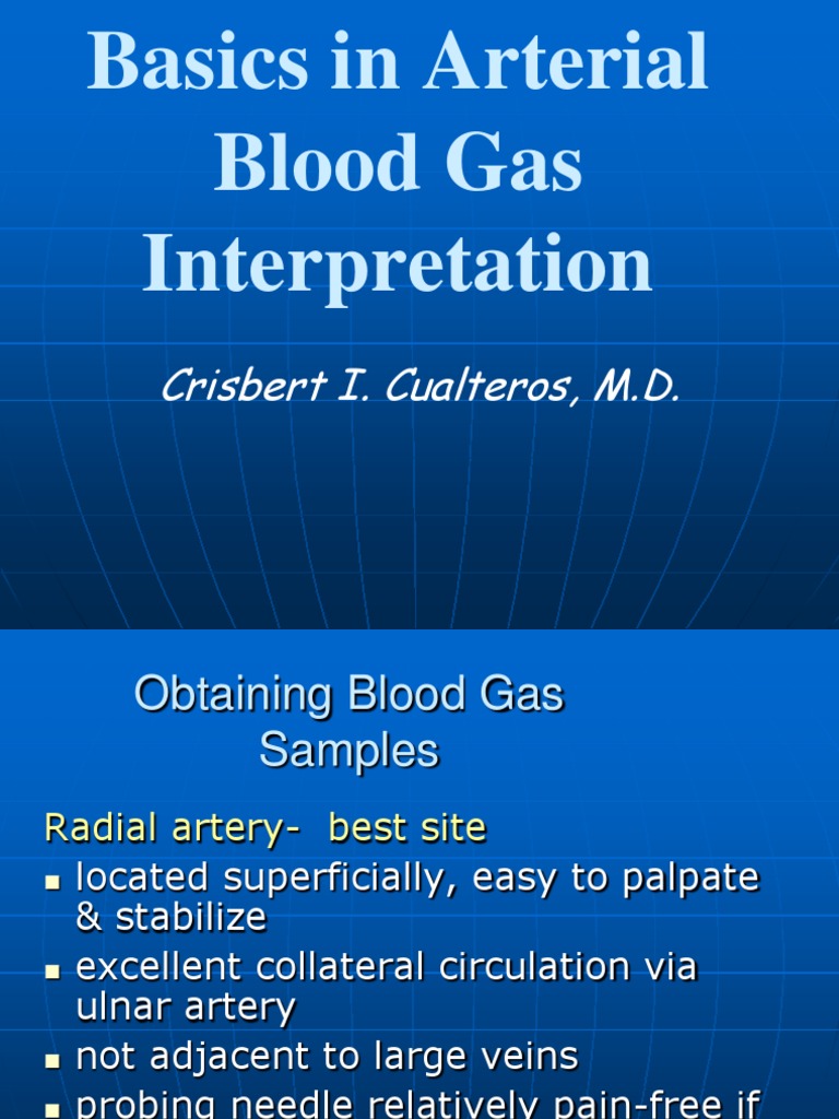 Arterial Blood Gas Interpretation Guide | PDF | Physiology | Medical ...