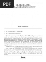 22919473 Mannheim Karl El Problema de Las Generaciones 1928