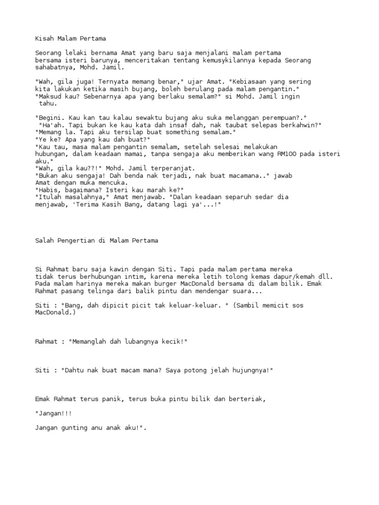 Malam Pertama Pdf