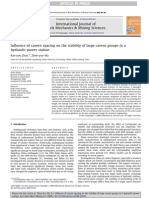 05 Influence of Cavern Spacing On The Stability of Large Cavern Groupsina