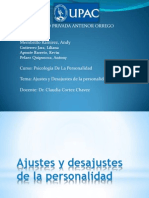 Ajustes y Desajustes de La Personalidad