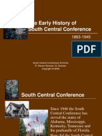 South Central Conference Early History - Pps