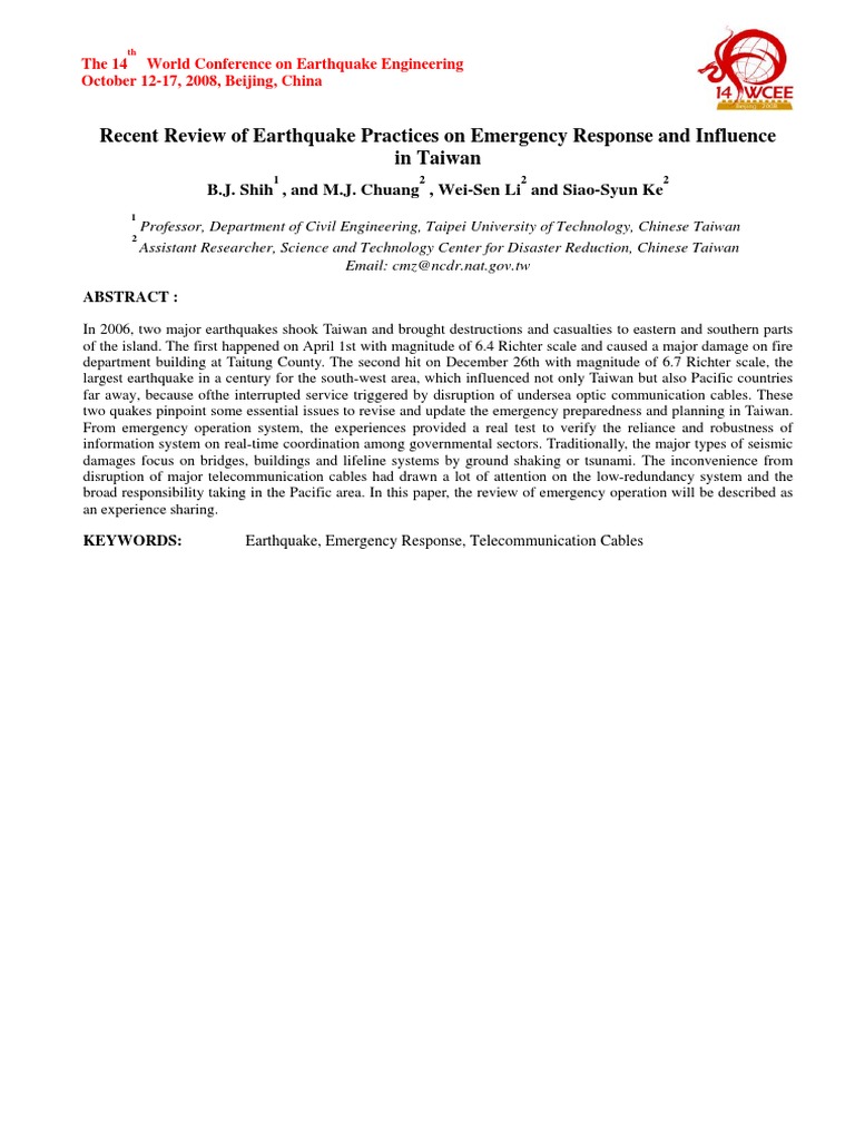 Review of related literature about earthquakes pdf picture