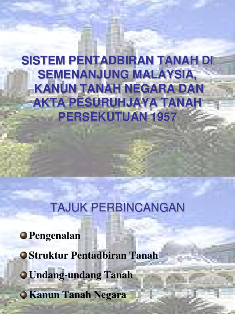 Sistem Pentadbiran Tanah Ktn Pdf