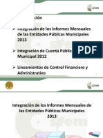 Curso de Integracion de Informes Mensuales OSFEM 2013