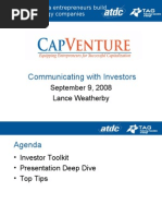 Download Communicating With Investors by Advanced Technology Development Center SN18038560 doc pdf