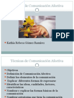 Técnicas de Comunicación Afectiva